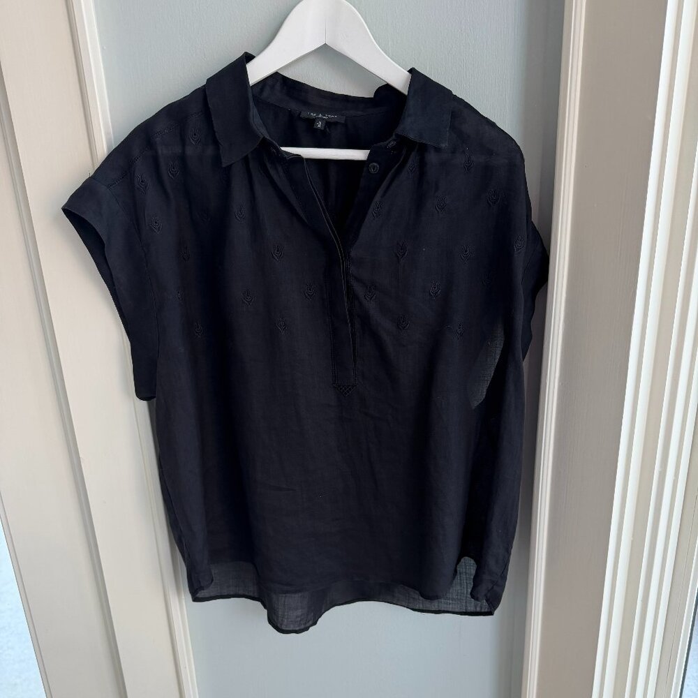 Rag & Bone Robin Ramie Embroidered Top - Picture 4 of 6